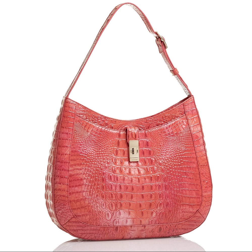 Brahmin Johanna Melbourne punchy coral NEW
